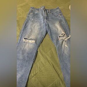 Gap skinny ripped jeans